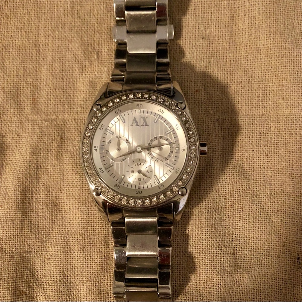 Armani Exchange silver watch